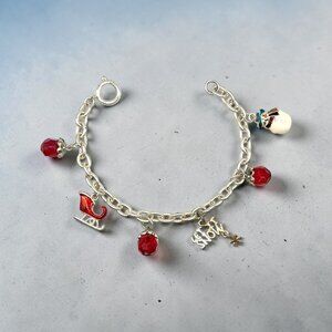 Silver-Tone Holiday Charm Bracelet